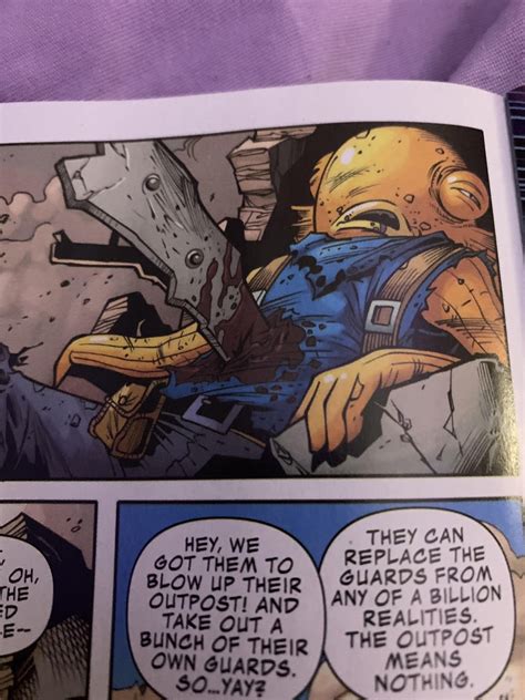 This is fish sticks second time dying in the comics I feel like .